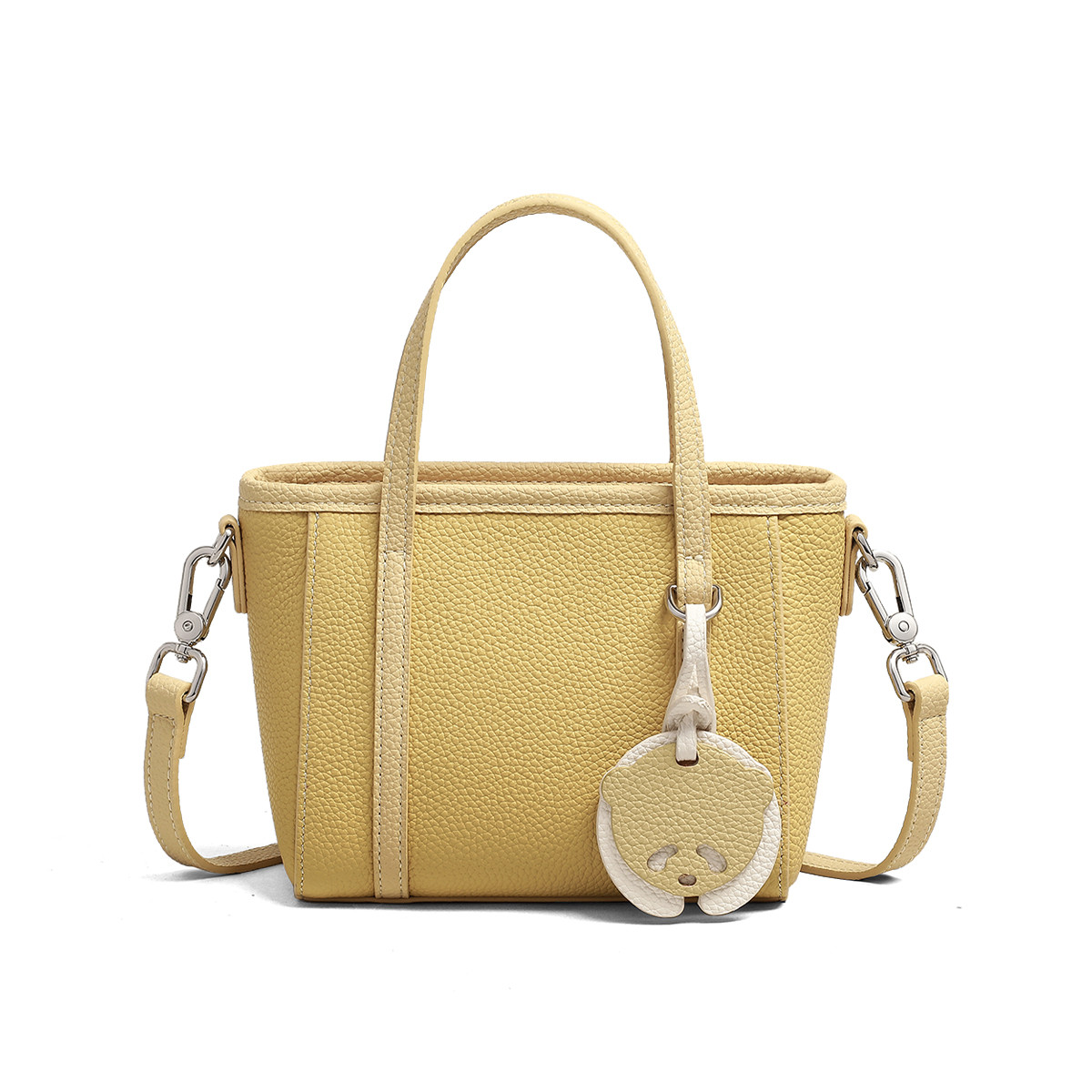 

LOLLiPOPS Сумка из коровьей кожи Regular женская Ecru/Elephant Gray/Yellow