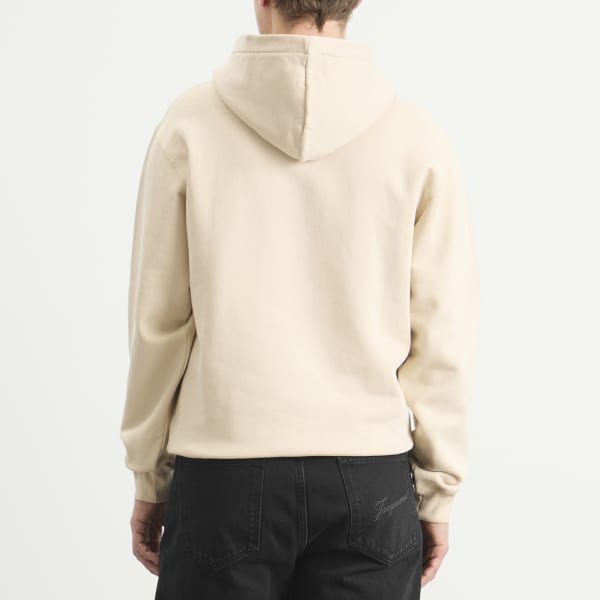 Толстовка с капюшоном из грубой зернистой ткани Jacquemus, бежевый — фото 3