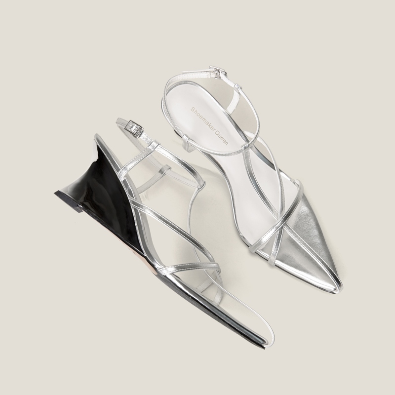 SHOEMAKER QUEEN Женские туфли на платформе с высоким каблуком красные, цвет Red — фото 4