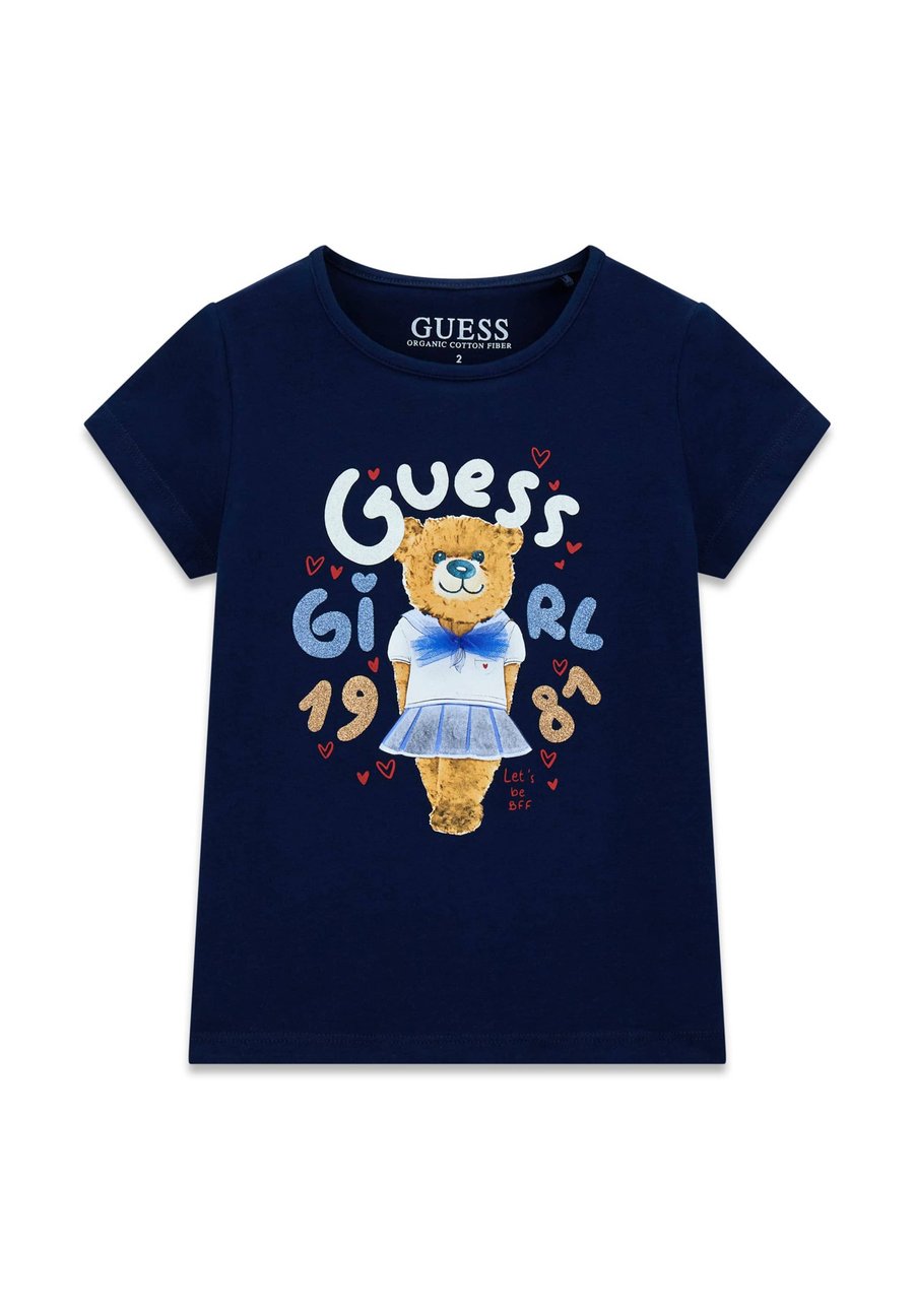 

Футболка Guess Print T-shirt, Secret Blue/Blue, Синий, Футболка Guess Print T-shirt, Secret Blue/Blue