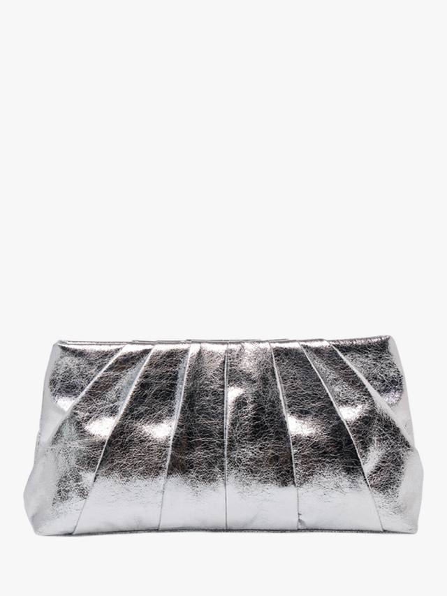 

Пустынный мягкий плиссированный клатч Paradox London, Silver