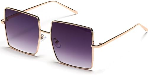 

Солнцезащитные очки квадратной формы для женщин, модные солнцезащитные очки для мужчин, тонкие солнцезащитные очки для женщин, очки для активного отдыха и путешествий MTZJH, Gradient Grey