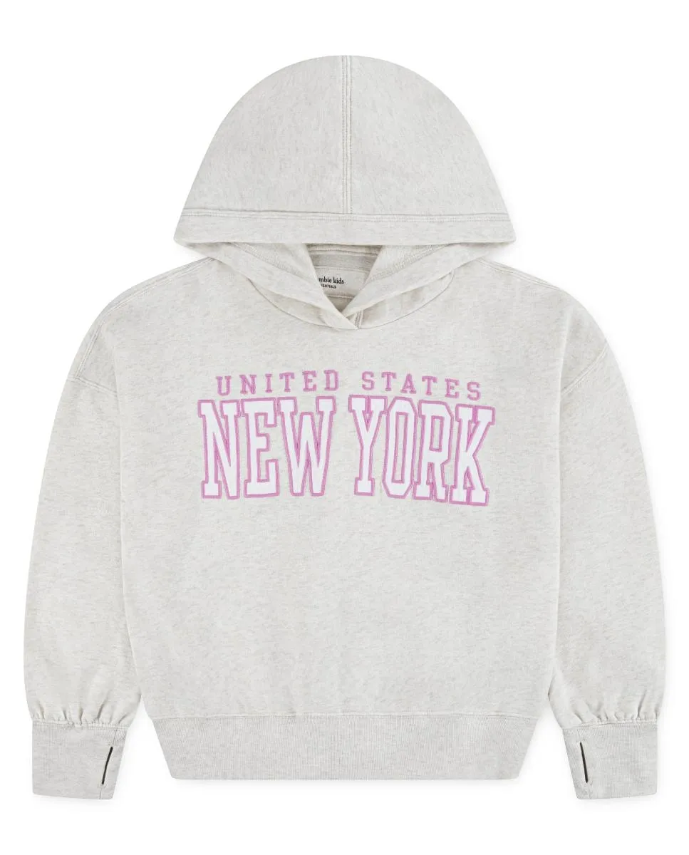 

Толстовка с капюшоном NY от Kids Abercrombie, бежевый