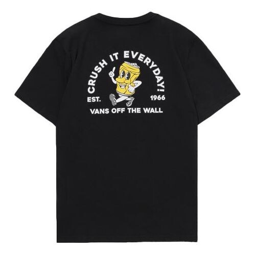 

Футболка men's funny printing casual short sleeve black Vans, черный