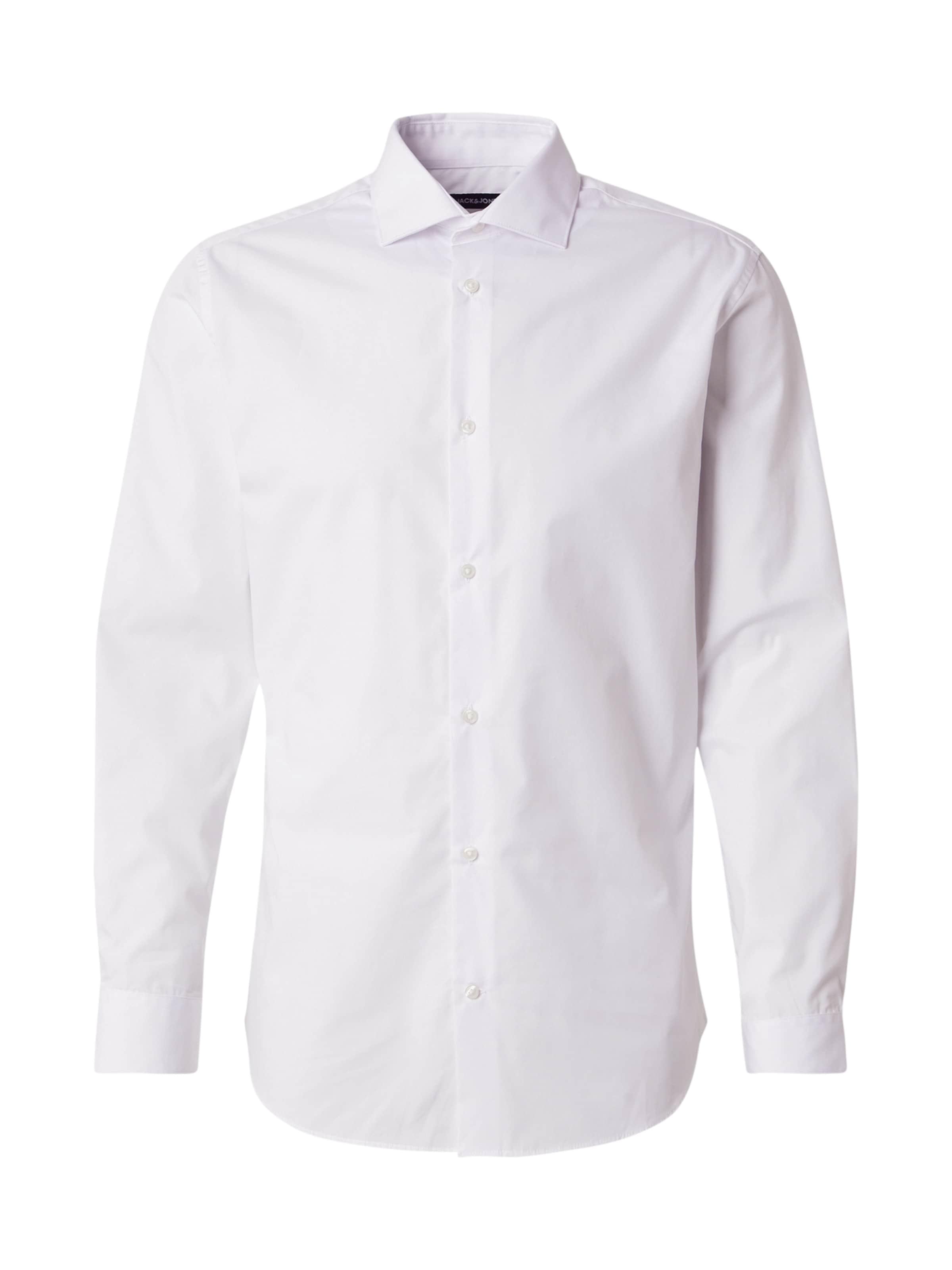

JACK & JONES Рубашка на пуговицах 'JWHPARKER' Regular fit в белом цвете