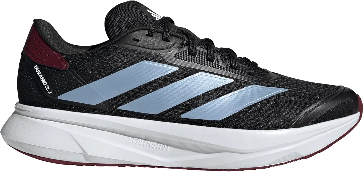Мужские кроссовки для бега Adidas Duramo SL 2, черный/синий/красный — фото 2