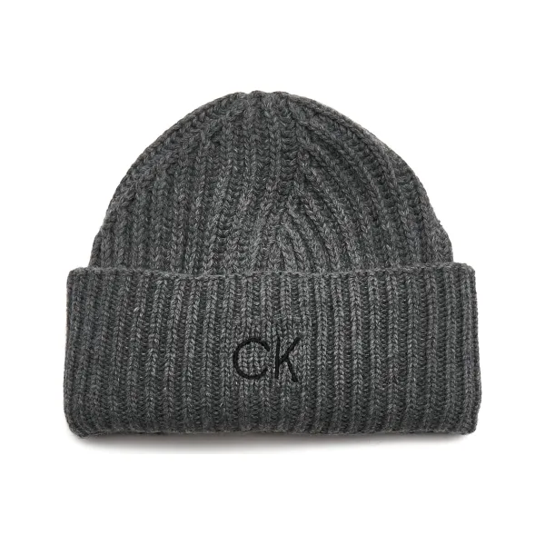 

Приподнятая шапка с добавлением шерсти и кашемира. Calvin Klein, черный