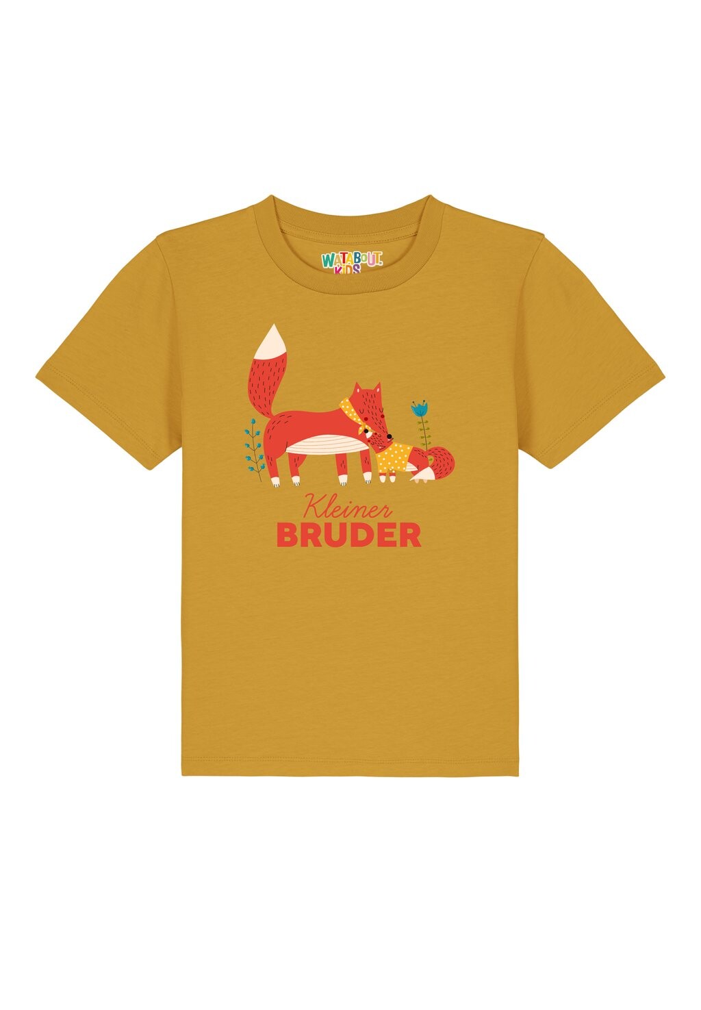 

Футболка с принтом FUCHS KLEINER BRUDER watapparel, горчично-желтый