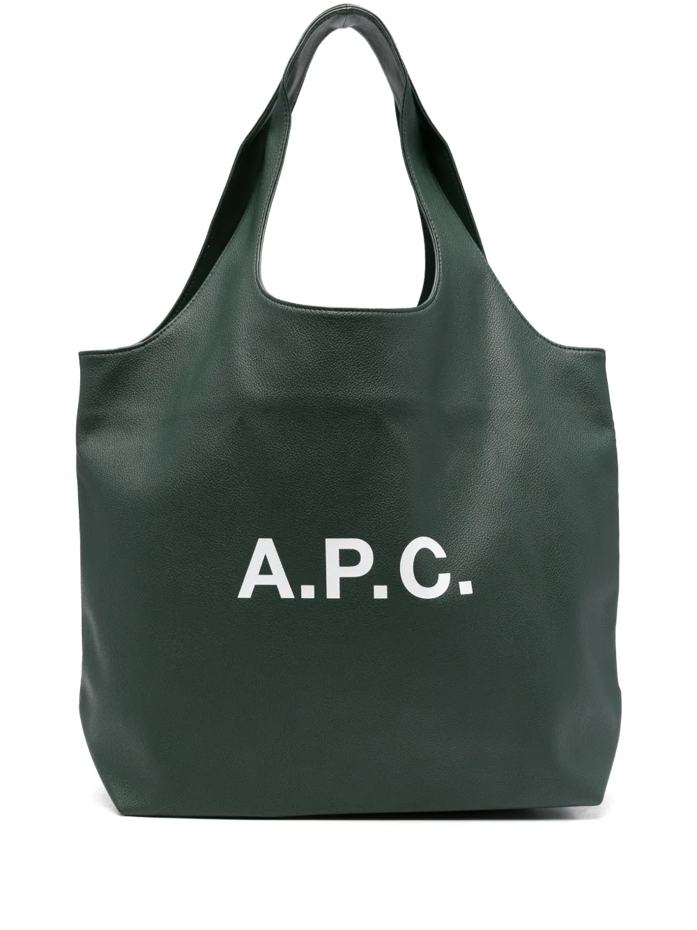 

Кожаная сумка-тоут A.P.C., зеленый