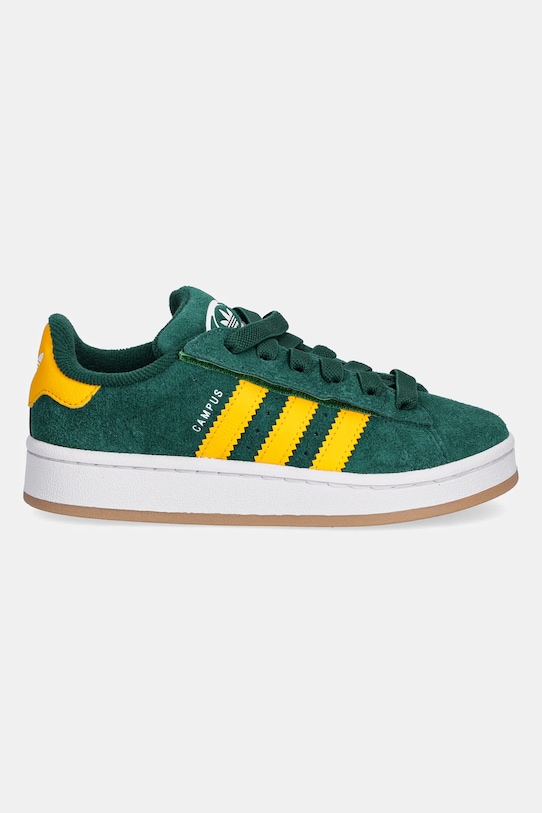 Детские замшевые кроссовки Campus 00s Adidas Originals, зеленый — фото 2