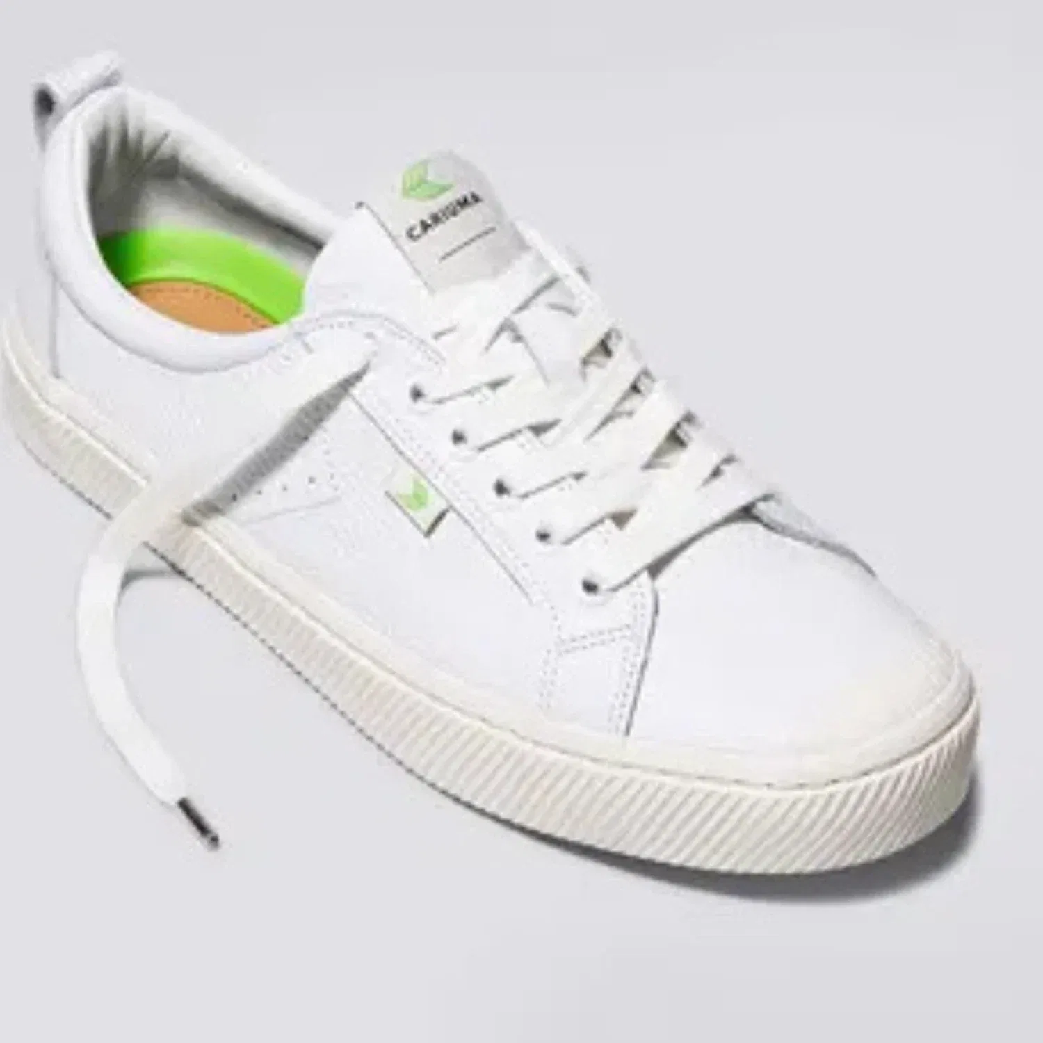 Мужские кроссовки Cariuma OCA 100204W, белые кожаные, в стиле casual, модель HAWK1189 — фото 2