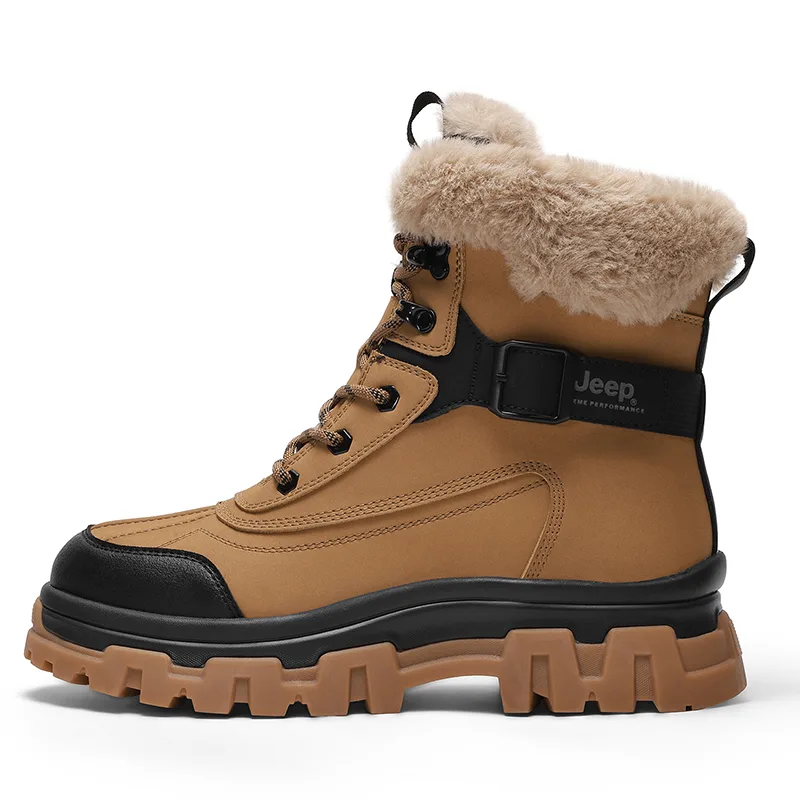 Термостойкие абразивоустойчивые полусапоги для мужчин Jeep, хаки — фото 3