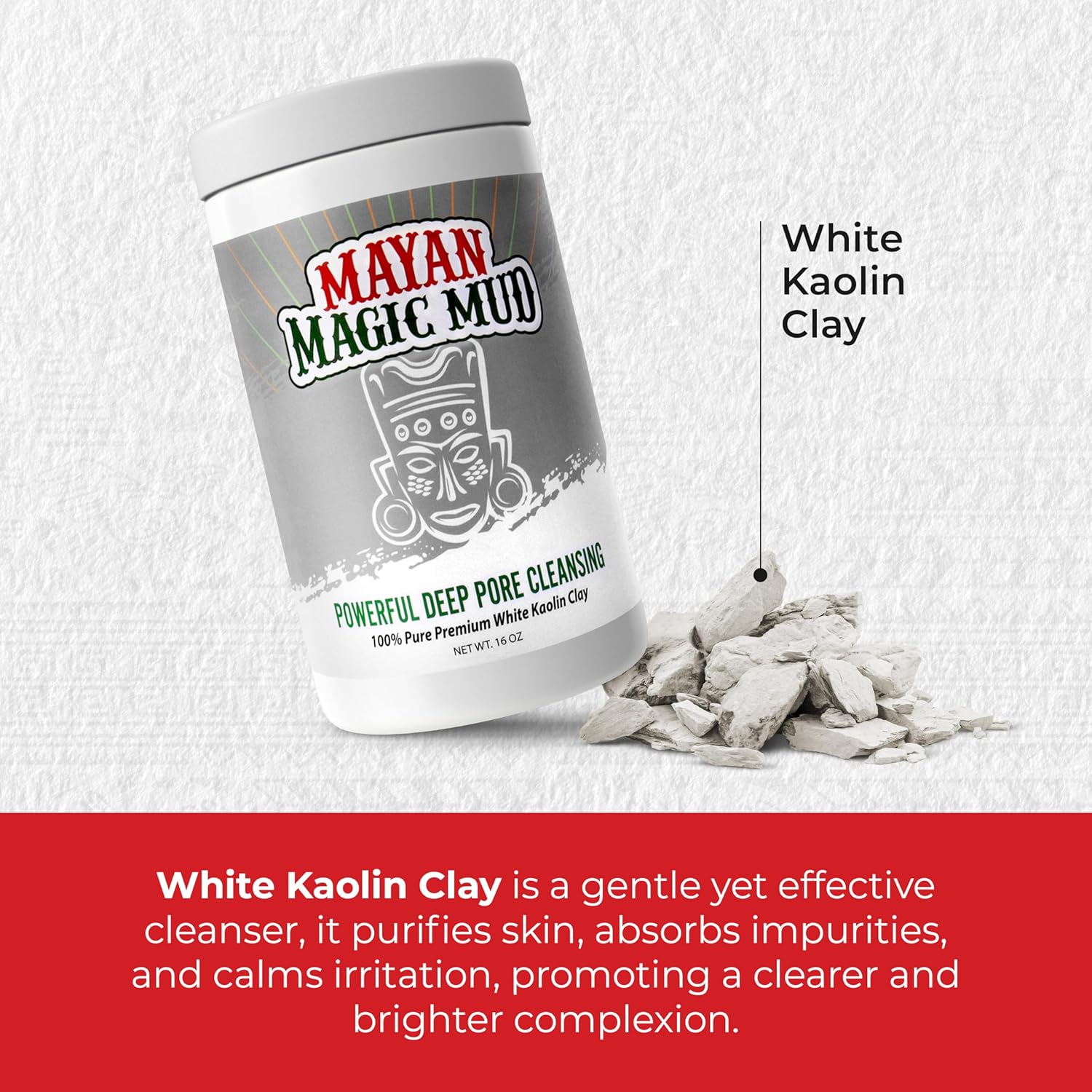 Гель для умывания Mayan Magic Mud — Мощное средство для глубокого очищения пор с белой каолиновой глиной от , подходит как, 473 мл — фото 2