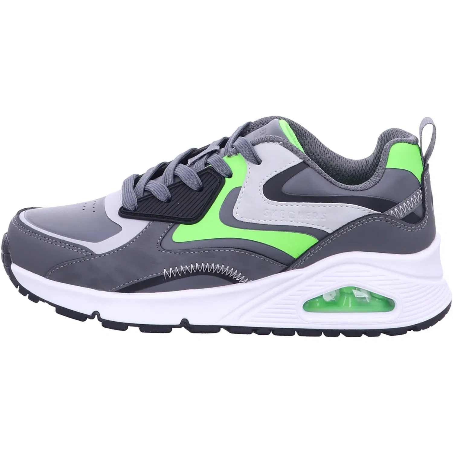 Кроссовки детские на платформе Skechers, серый — фото 2