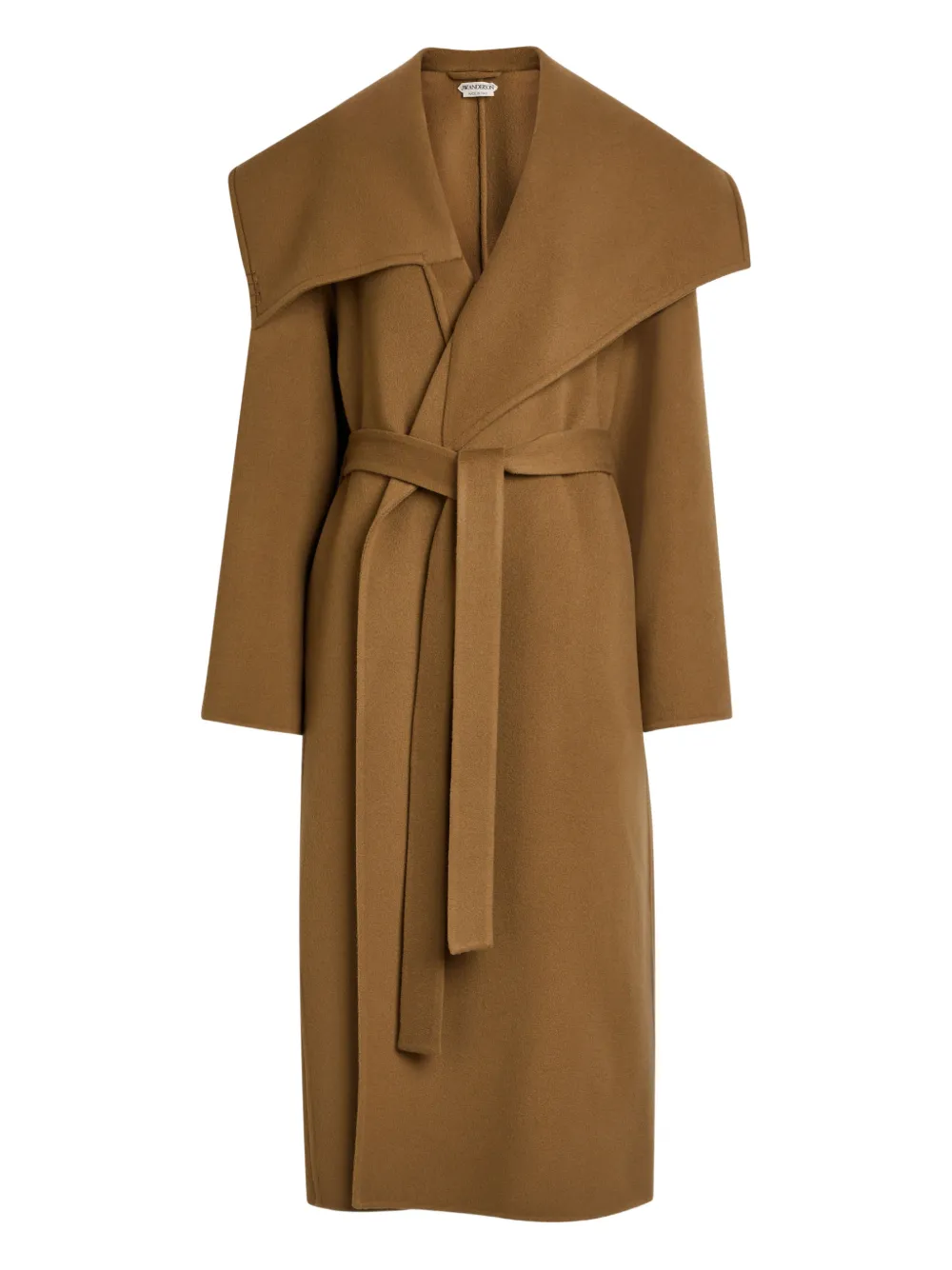 

Пальто оверсайз с поясом Jw Anderson, коричневый