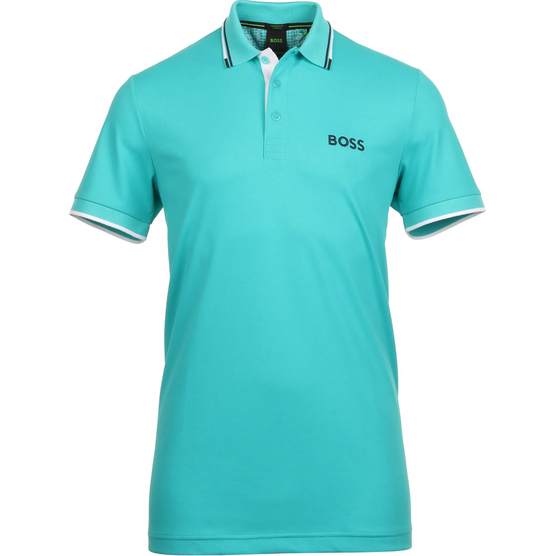 

Футболка поло мужская бирюзовая HUGO BOSS