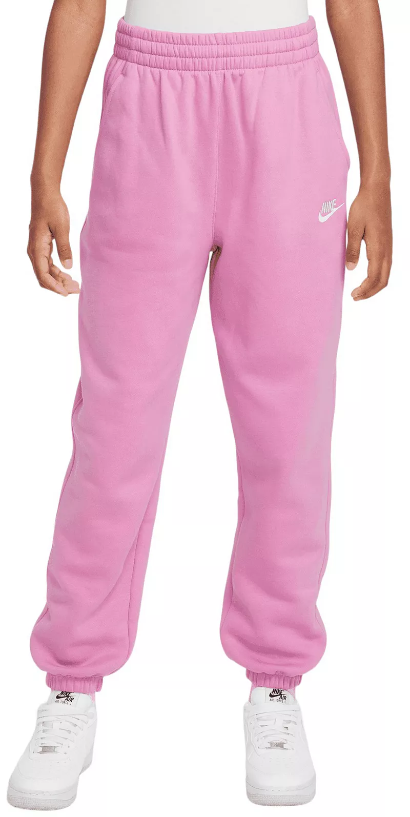 

Большие флисовые джоггеры Nike для девочек Sportswear Club, цвет Magic Flamingo
