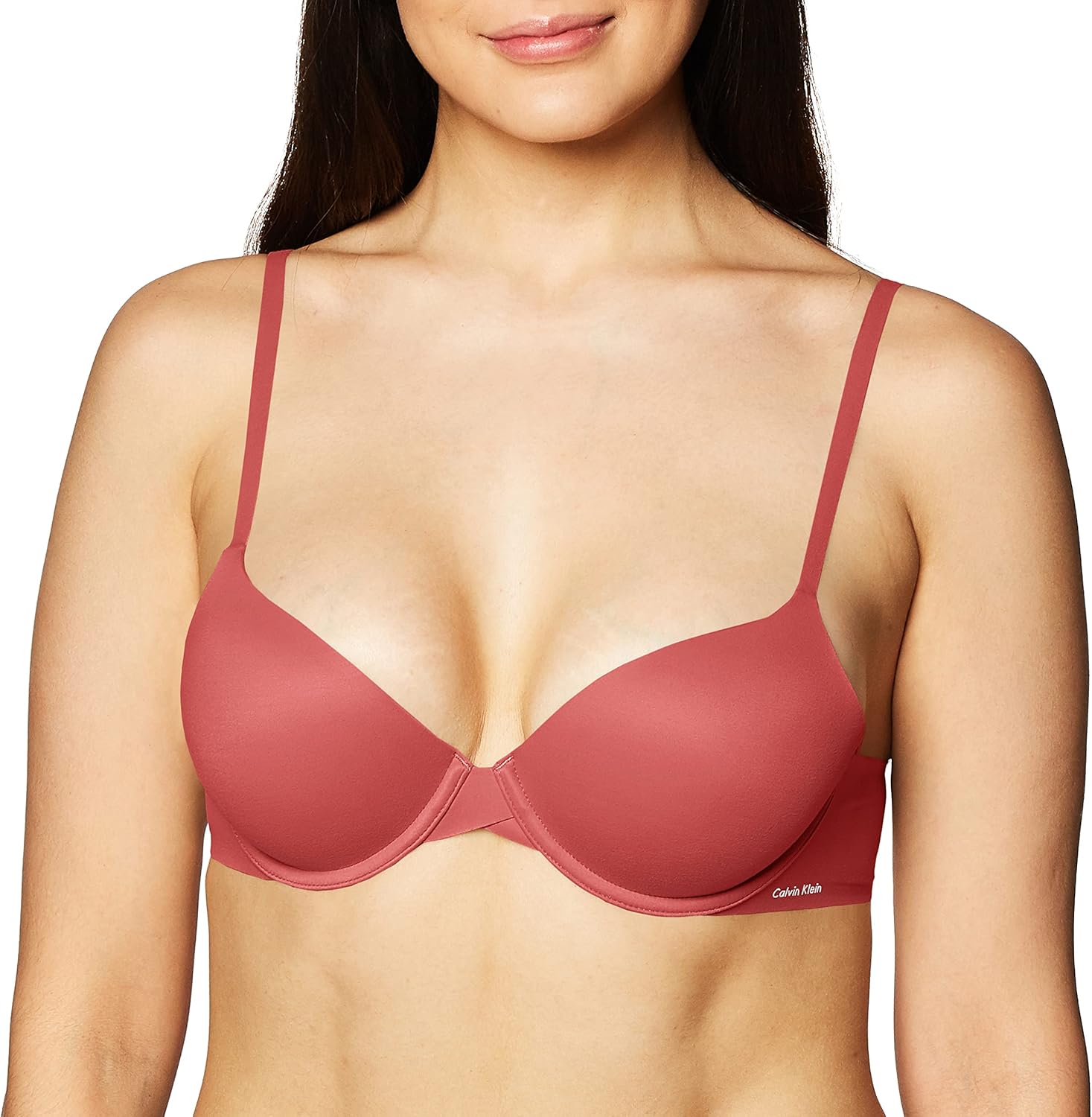 Женский бюстгальтер-футболка Calvin Klein Perfectly Fit с легкой подкладкой и эффектом памяти, Granada — фото 2