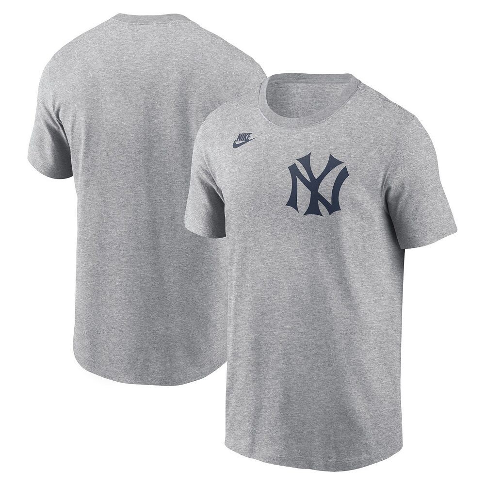 Мужская футболка с надписью Nike Heather Charcoal New York Yankees Cooperstown, цвет Ynk Charco — фото 2