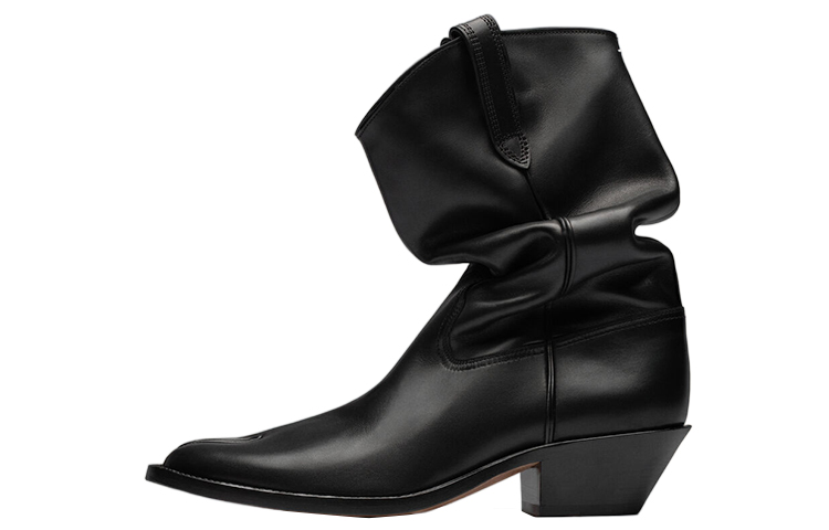 Ботильоны Tabi на каблуке женские Maison Margiela, Black