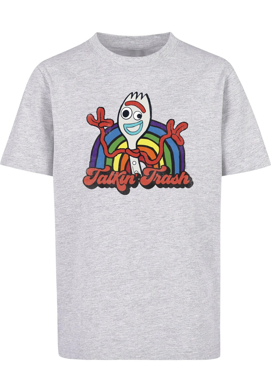 

Рубашка ABSOLUTE CULT Toy Story 4 - Forky Talkin Trash, светло-серый