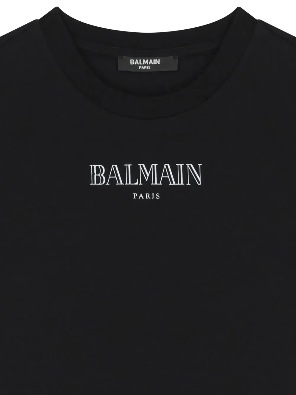 Платье-футболка с оборками Balmain Kids, черный — фото 3