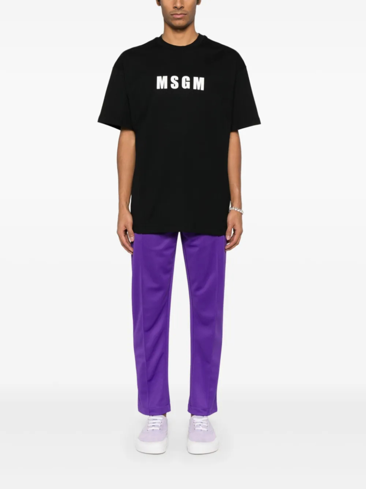 

MSGM футболка с логотипом, черный