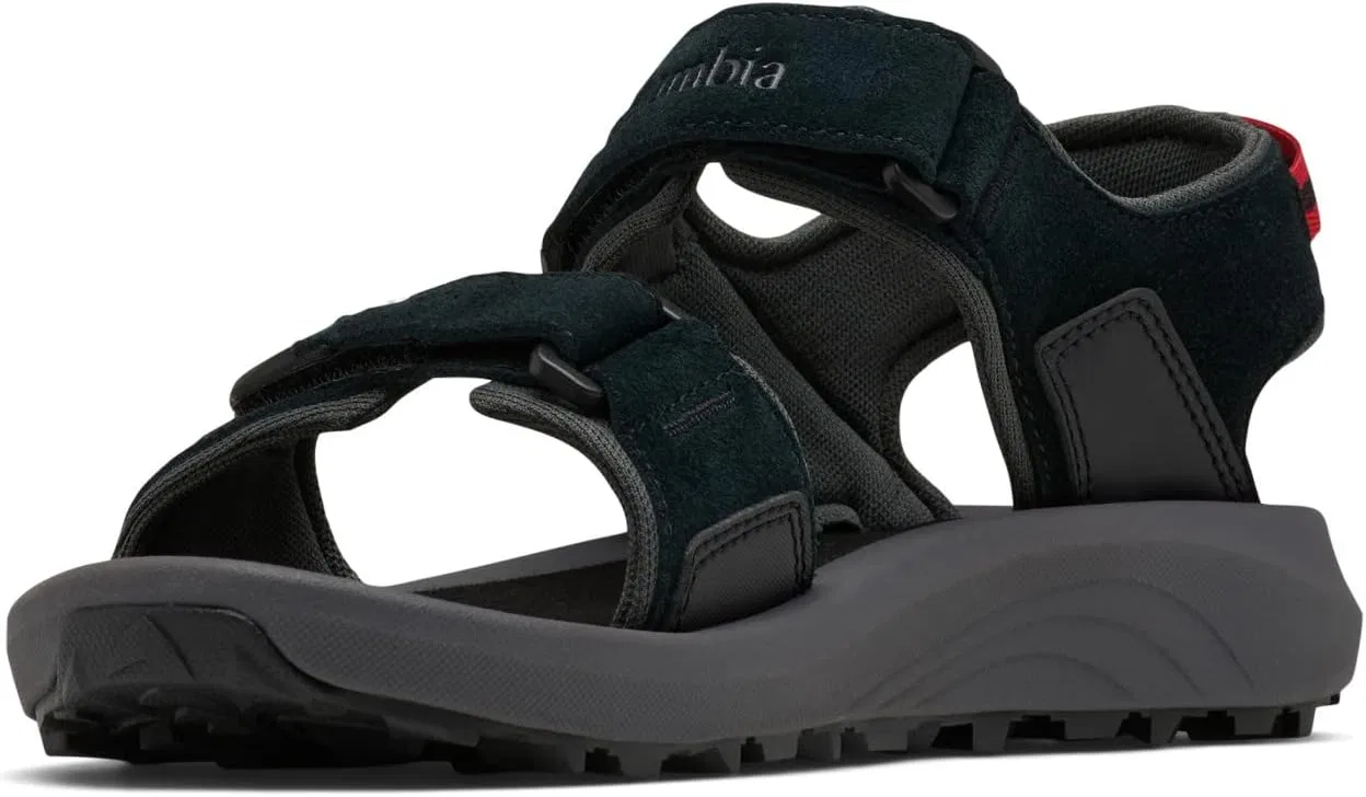 Мужские треккинговые сандалии Columbia Trailstorm Hiker с двумя ремешками, Black X Dark Grey — фото 2