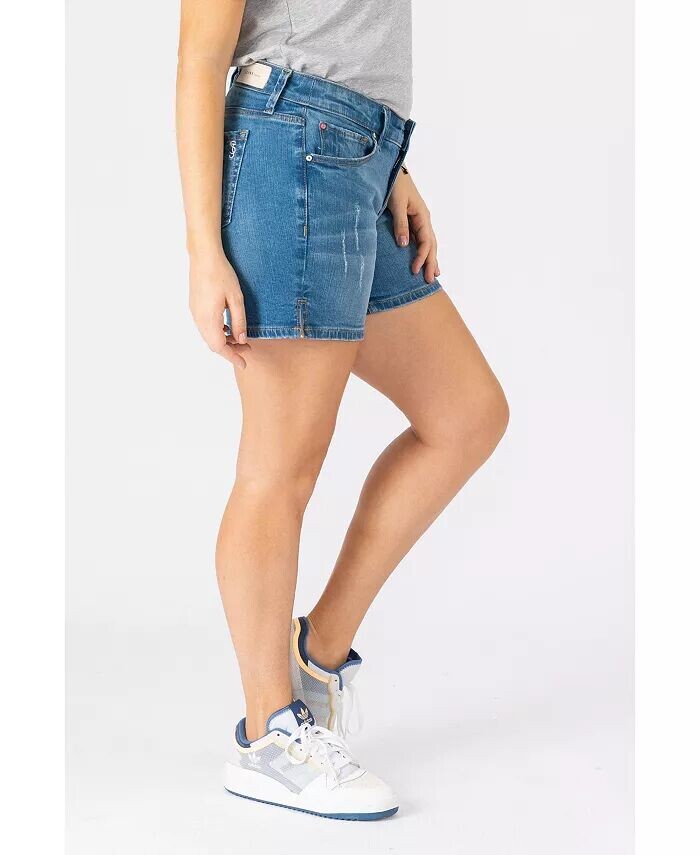 

Шорты больших размеров с боковыми шлицами SLINK Jeans, синий