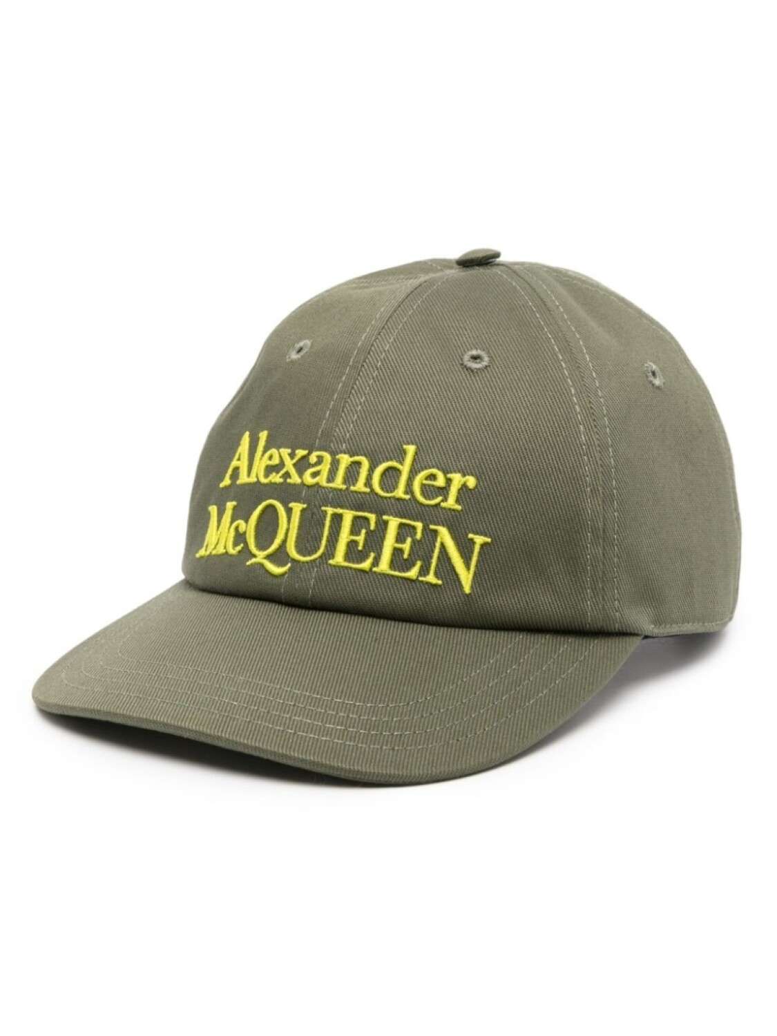 

Alexander McQueen кепка с вышитым логотипом, зеленый