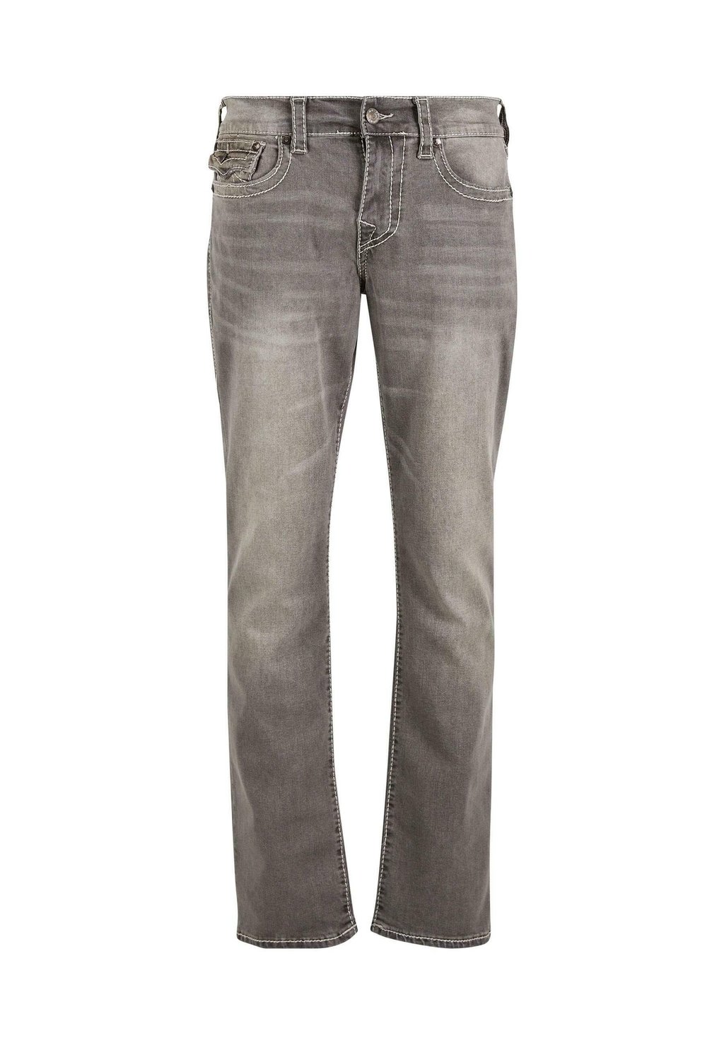 Джинсы облегающего кроя RICKY BIG T FLAP True Religion, серый