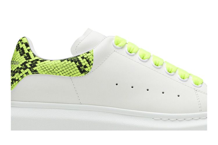 Кроссовки Alexander McQueen Wmns Oversized Sneaker, Snake Print - White Yellow — фото 2