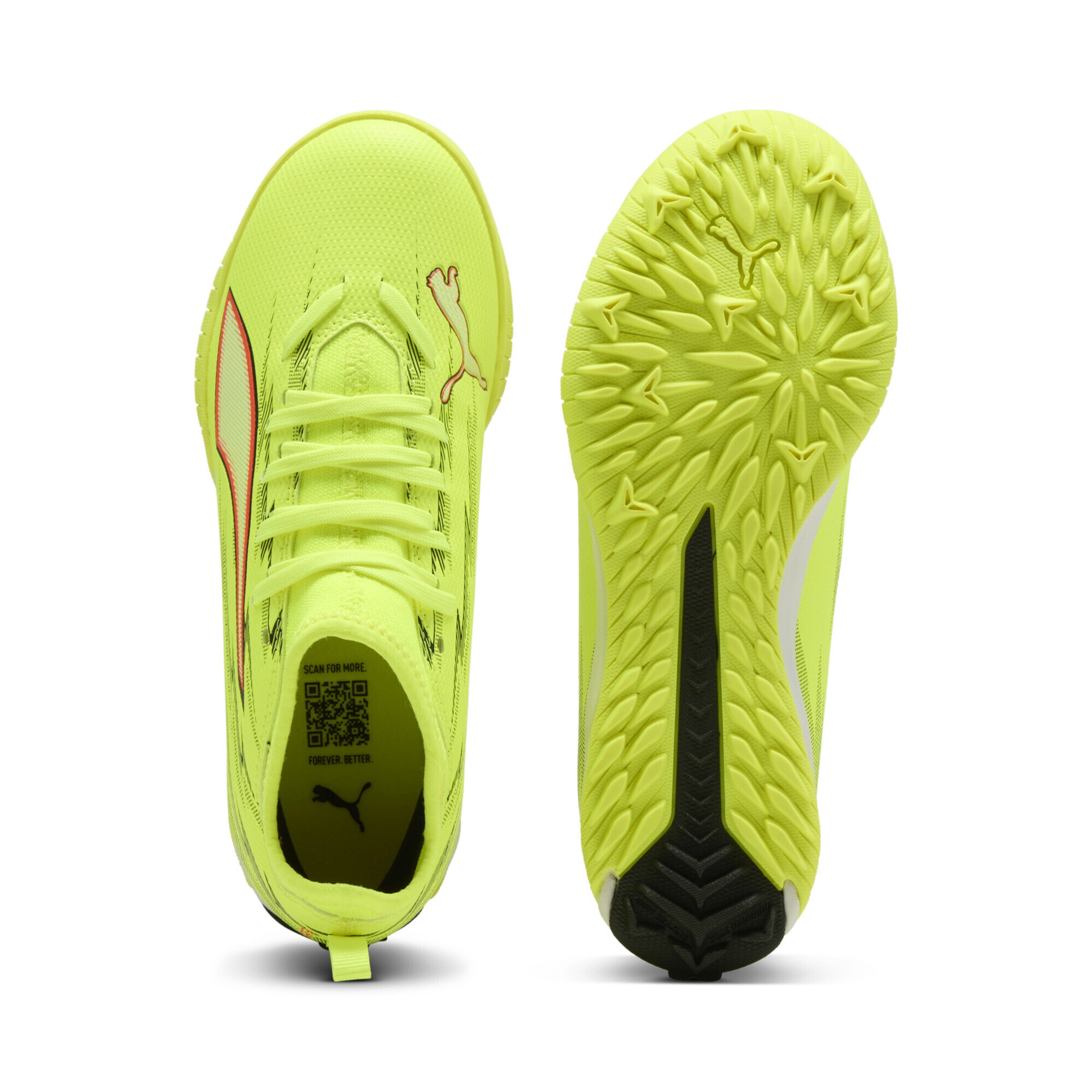 PUMA Кроссовки 'Ultra 6 Match TT +' в неоново-желтом цвете — фото 3