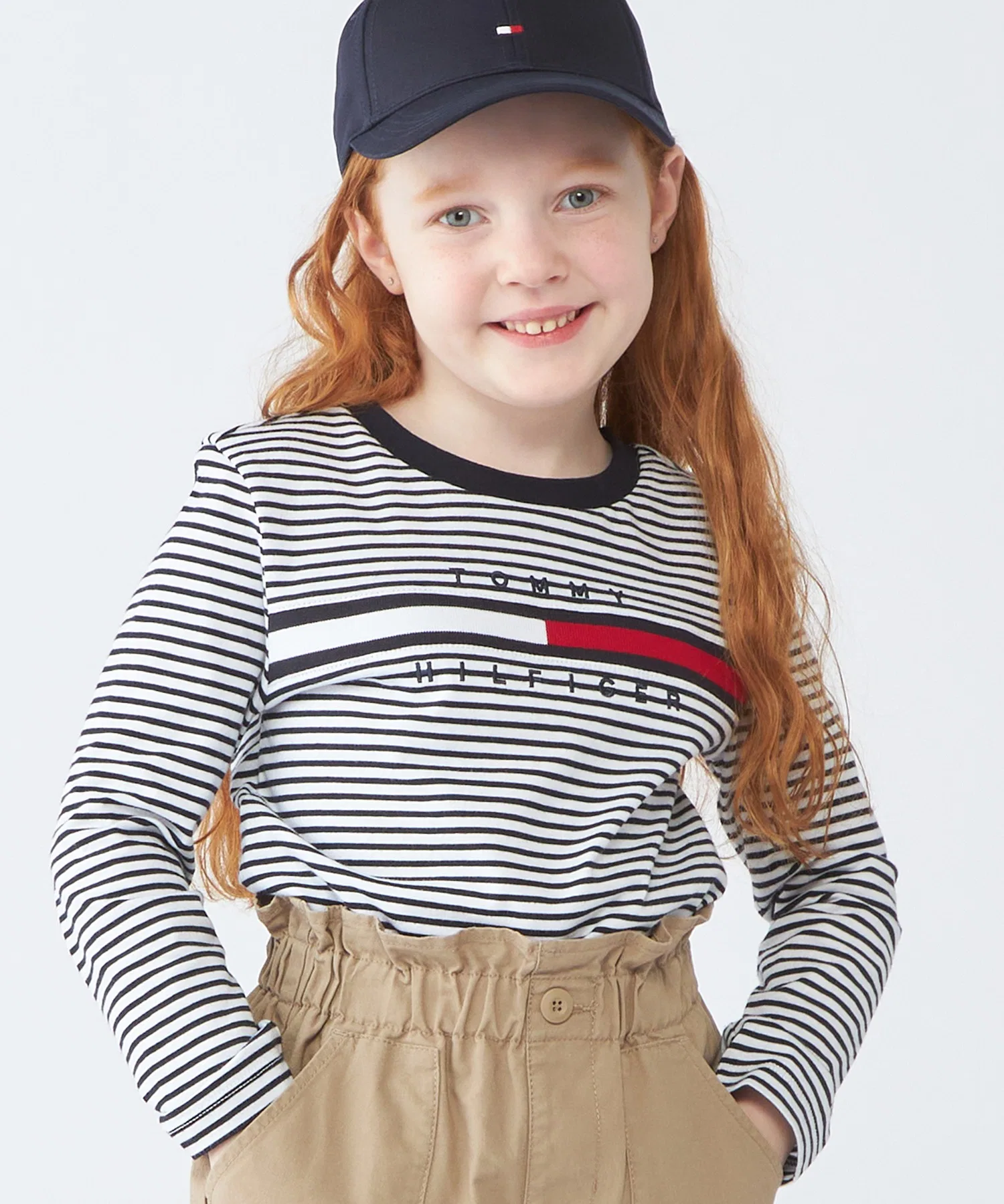 Детская футболка Tommy Hilfiger с длинным рукавом и логотипом