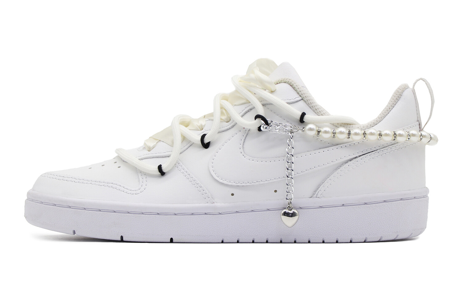 

Кроссовки Nike Court Borough Skateboard Shoes Women's Low-Top White, Белый, Кроссовки Nike Court Borough Skateboard Shoes Women's Low-Top White