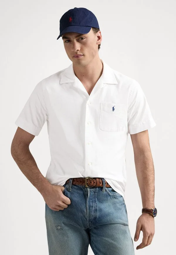 Классическая рубашка в стиле оксфорд с откидным верхом. Polo Ralph Lauren, White