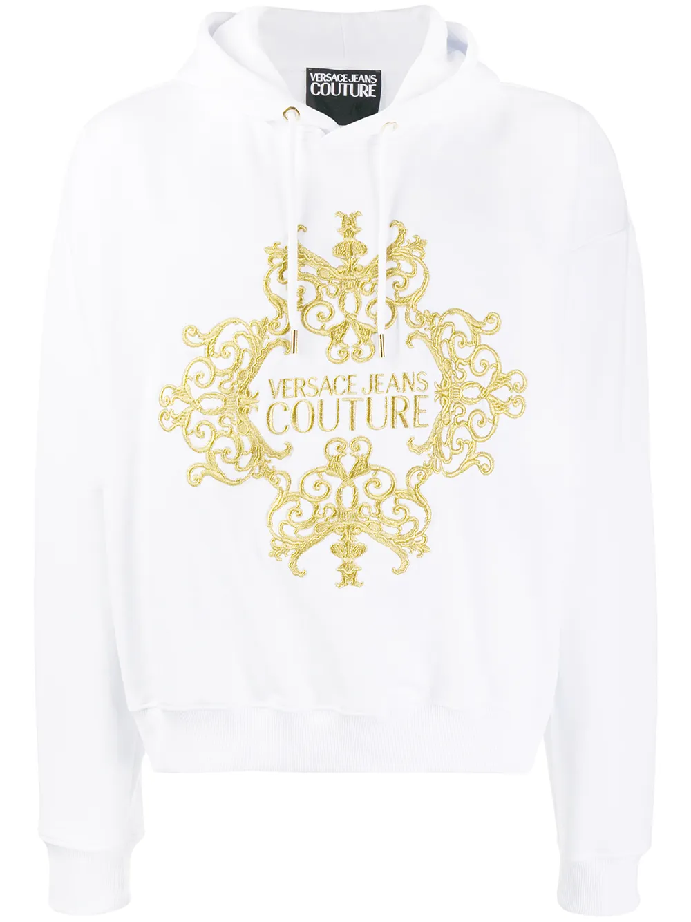 

Худи с логотипом Versace Jeans Couture, белый