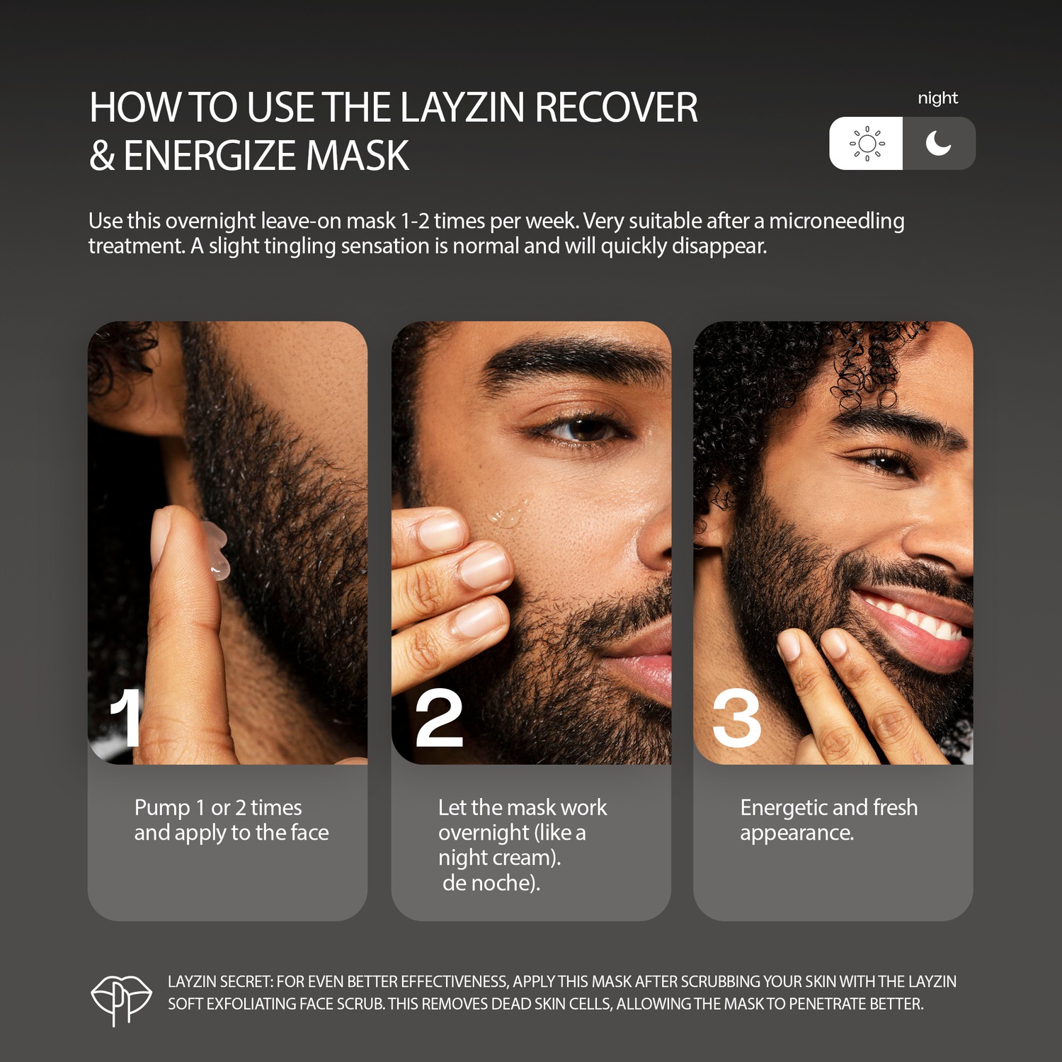 Набор Layzin — Gesichtspflege-duo: (scrub)peeling und maske , объем 150 мл — фото 4