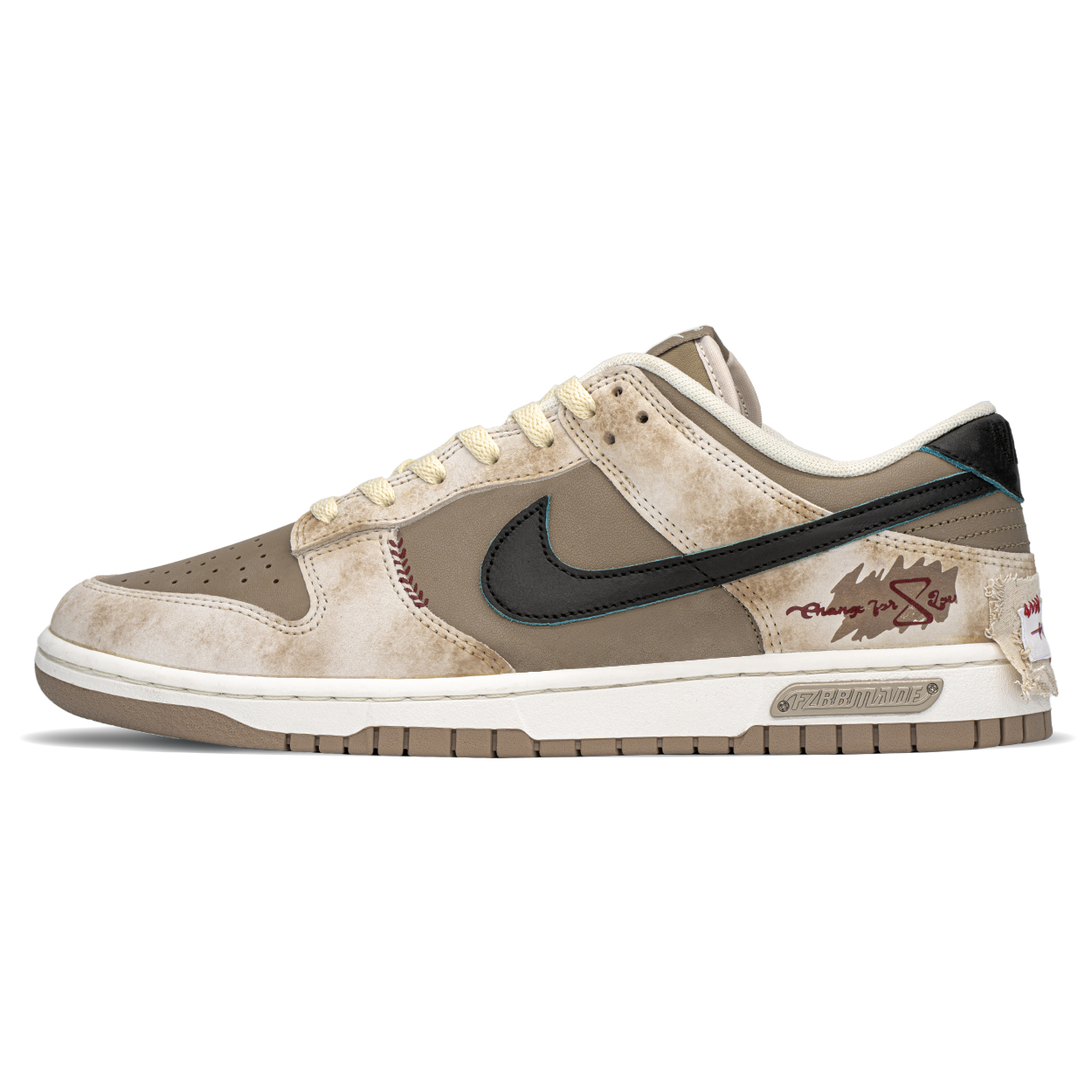 

Кроссовки Nike Dunk Skateboarding Shoes Unisex Low-top Black/Brown, черный/коричневый