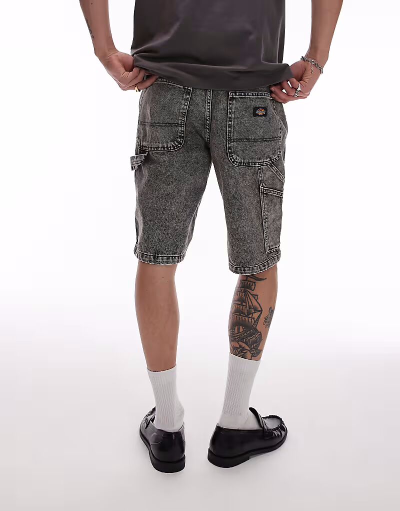 

Dickies garyville шорты из плотницкого денима обычного кроя светло-серого цвета