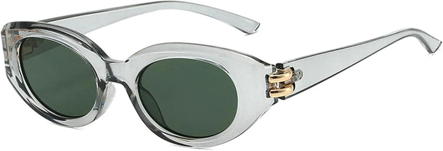 

Солнцезащитные очки Helena Retro Narrow Cat Eye для женщин, черные, винтажные, 90-е, маленькие, симпатичные, овальной формы, защита от ультрафиолета UV400, C5