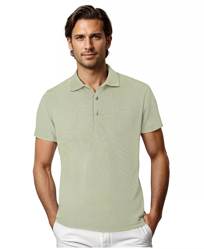 

Мужская поло Performance с микро-полосками Scott Barber, зеленый