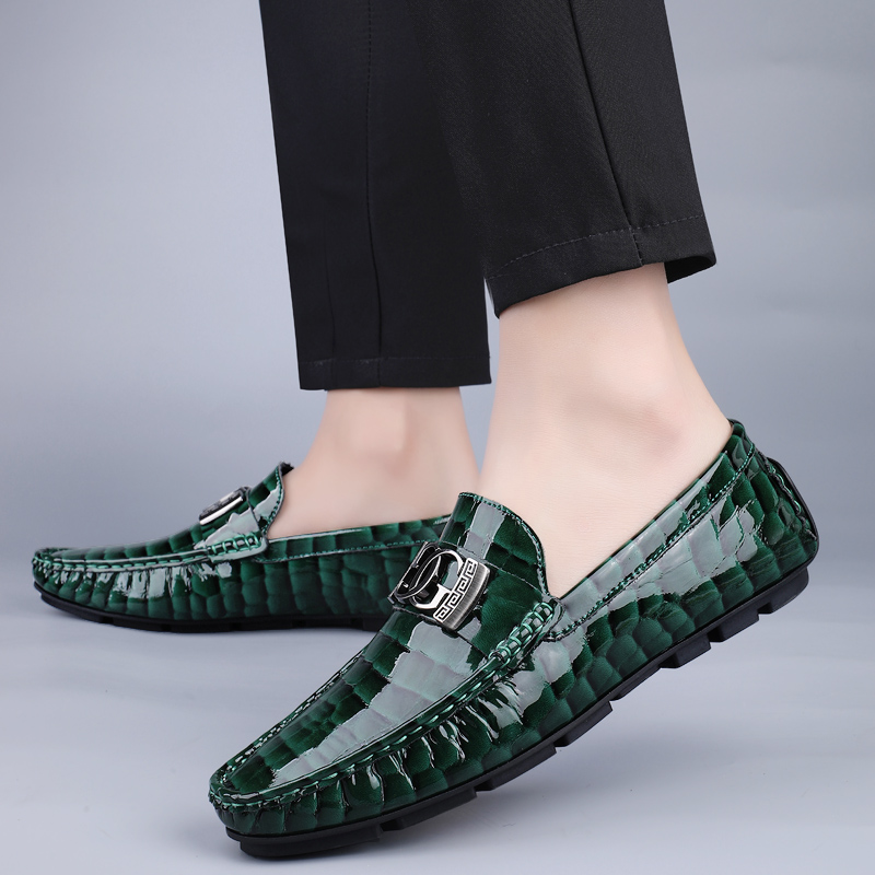 Qiandongmeili Мужские повседневные туфли зелёные, цвет Green — фото 3