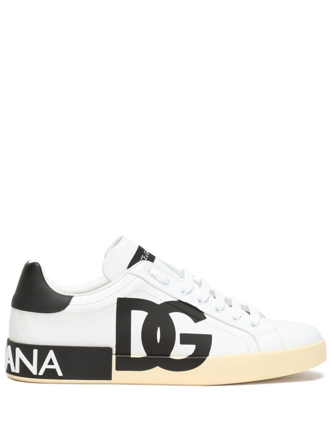 

Кроссовки Dolce & Gabbana Portofino With Logo, белый/черный/светло-желтый