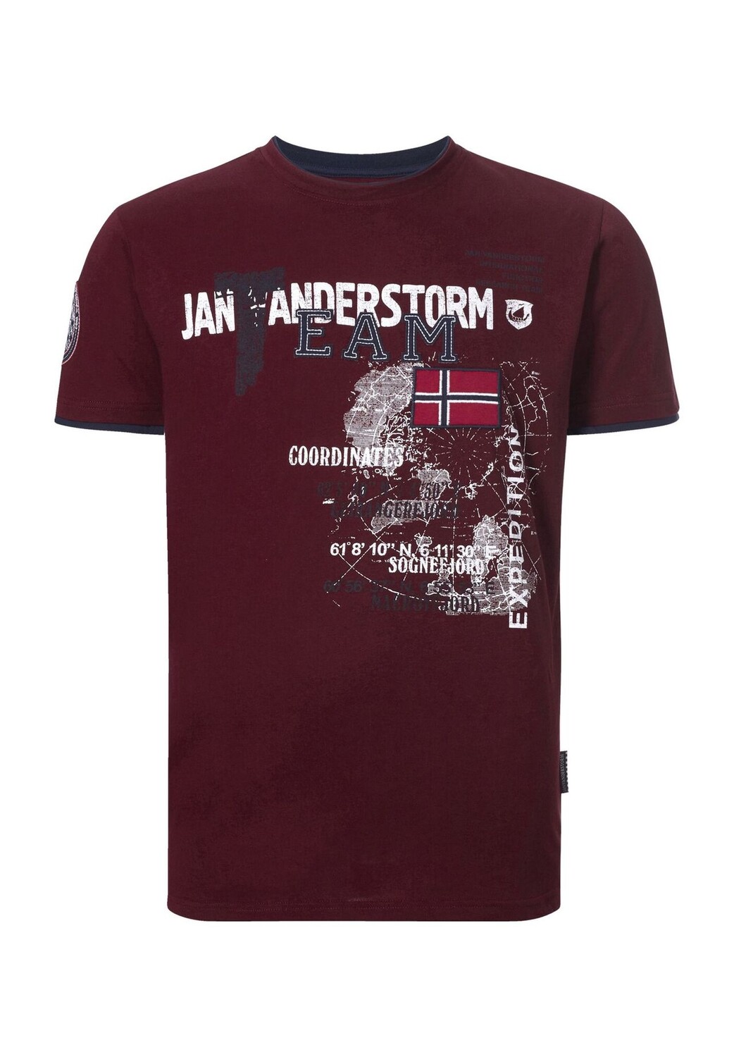 

Футболка СЁЛЬВЕ JAN VANDERSTORM, цвет Dunkelrot