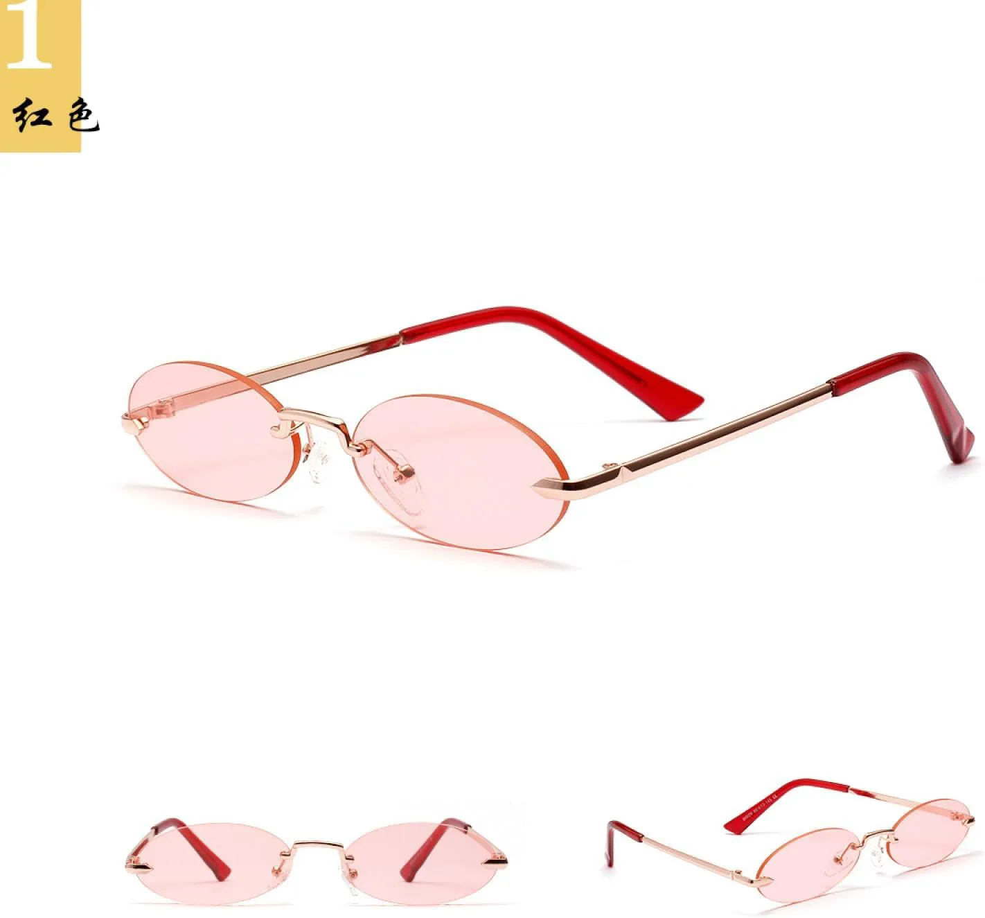 

Овальные солнцезащитные очки в маленькой оправе в стиле ретро для женщин и мужчин, модные винтажные, с защитой от УФ-излучения UV400 TOIPASTN, Purple Purple