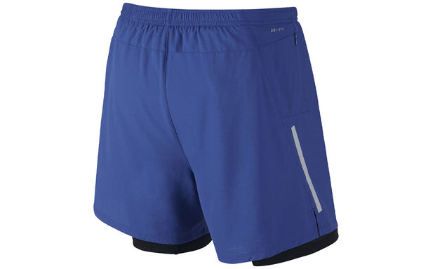 Шорты men's solid color logo straight shorts blue Nike, мультиколор — фото 2