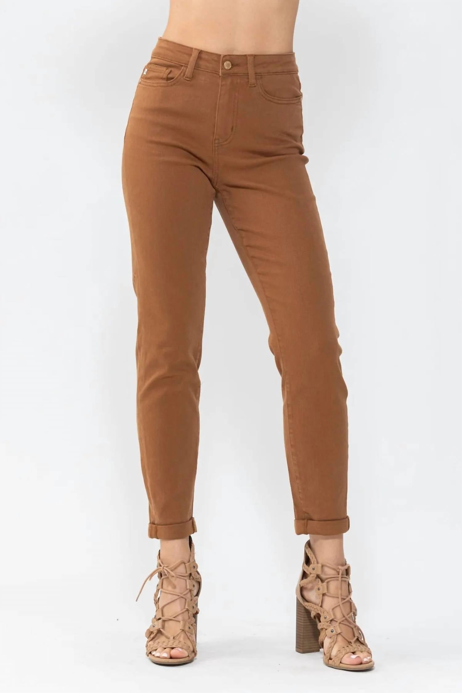 

Джинсы Slim Fit коричневого цвета Judy Blue