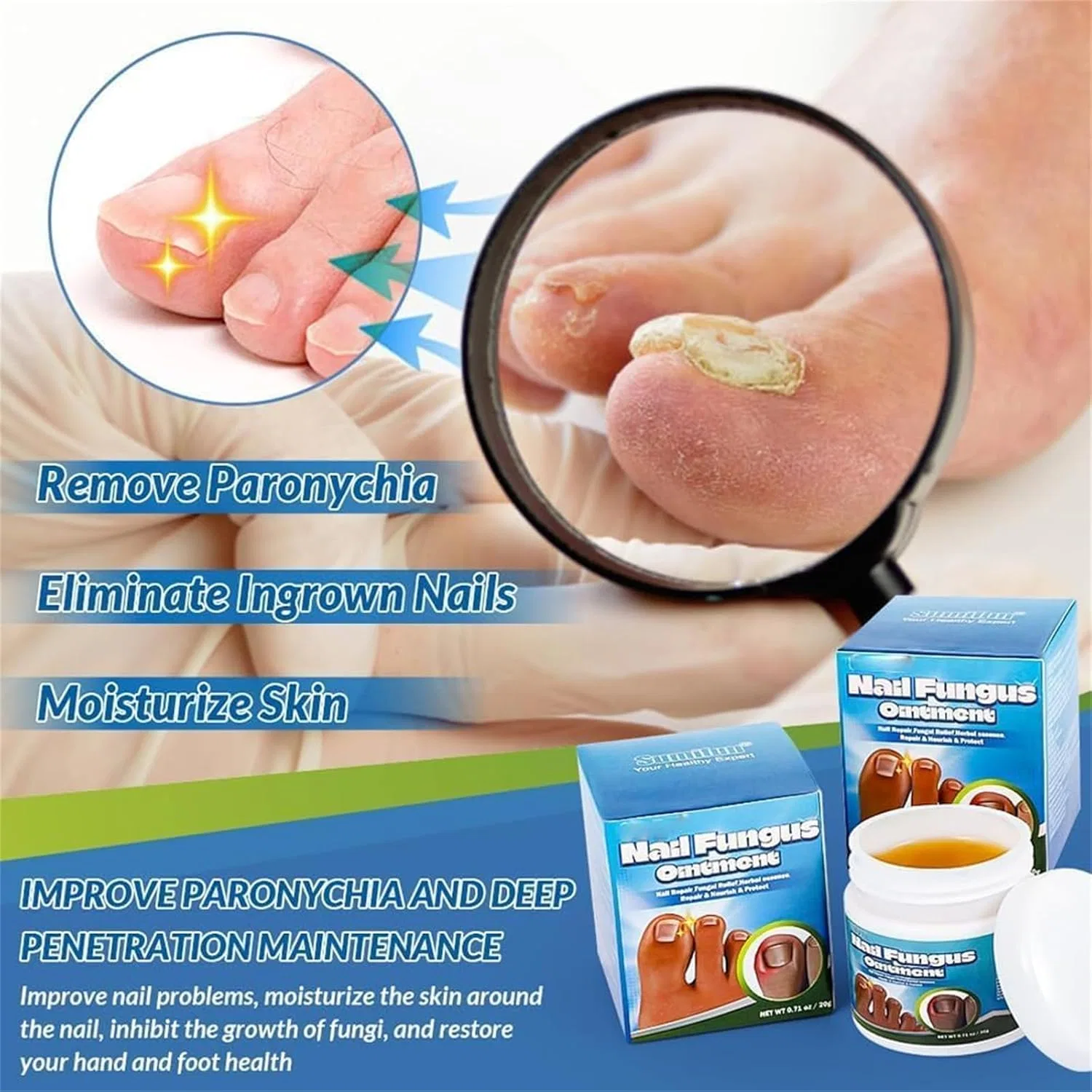 Мазь от грибка ногтей Aexzr 5x Quick-Healing 50 г Erisamo — фото 3
