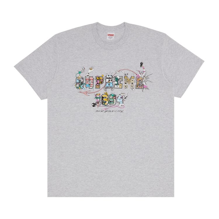 

Футболка Supreme Varsity Tee, цвет Ash Grey